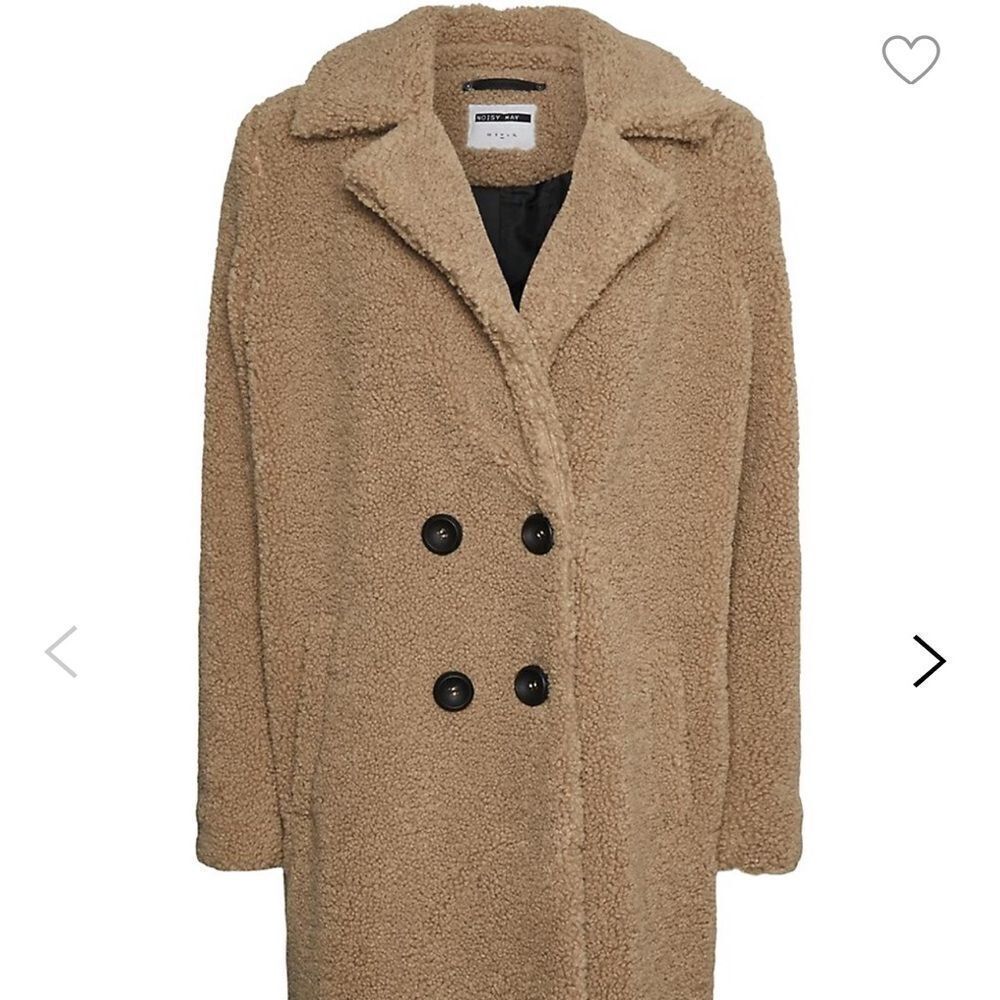 ⭐️NWT Noisy May Gabi Oversized Button-Down Teddy Jacket⭐️ - Picture 3 of 13